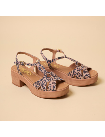 Sandales Femme Chani Leopard
