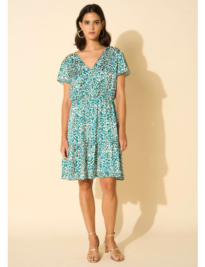 Robe courte imprimée