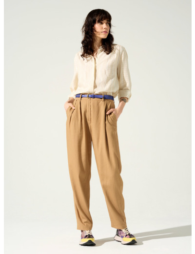 Pantalon droit chamois