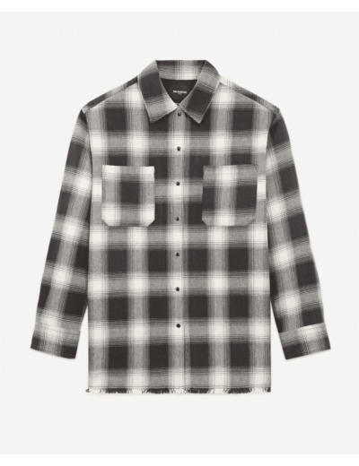 Chemise A Carreaux Avec Bord Franc