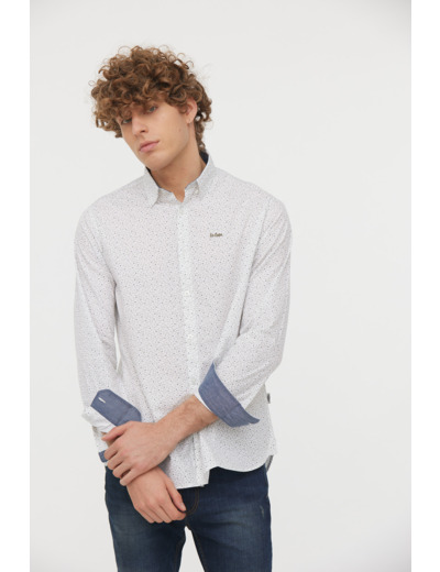 Chemise allover poches poitrine