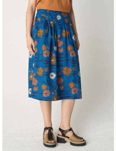 Jupe fleur jeans