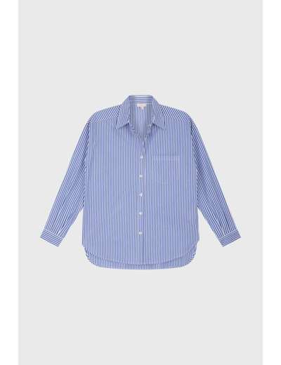 Chemise à rayures contrastées en coton - ASSIME