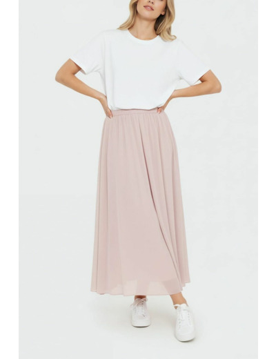 Jupe midi en satin - VANETTE