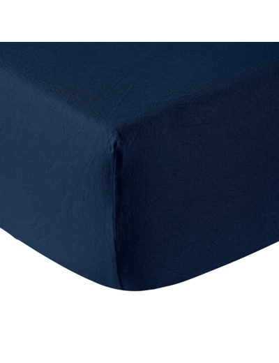 DRAP HOUSSE | Lin Lavé Lina - Bleu De Chine