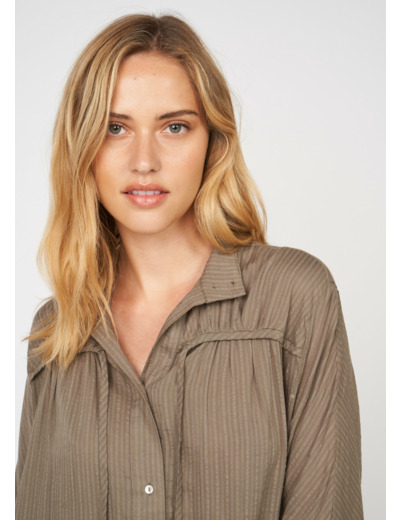 Top over-size à col montant