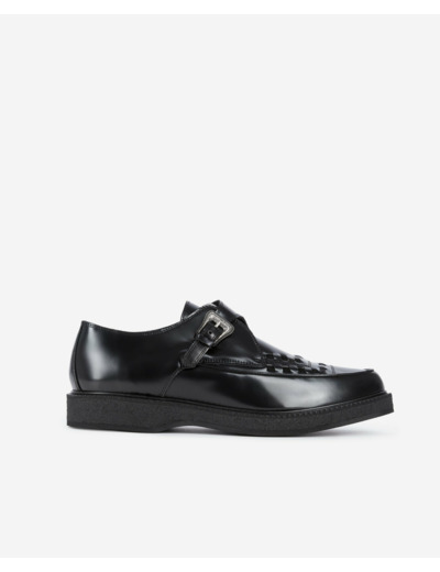 Derbies Avec Boucle En Cuir Noir black