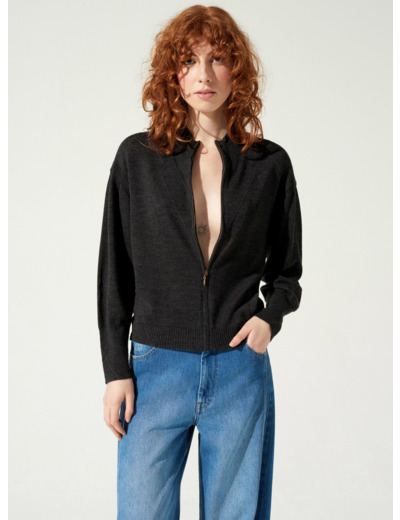 Cardigan charcoal bella