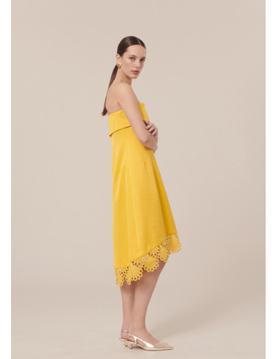 Robe Roy Jaune en Viscose