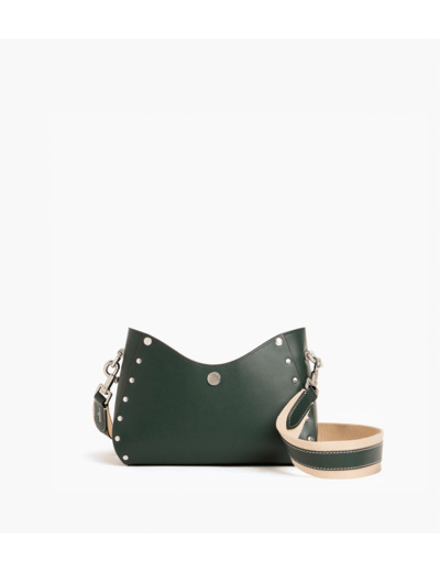 Petit sac baguette Sans Couture en cuir lisse