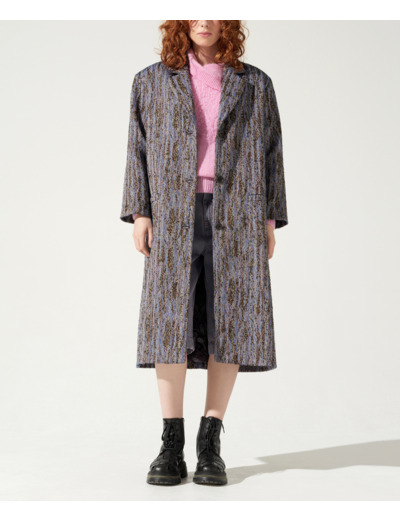 Manteau bleu electrique