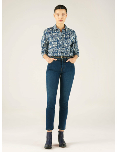 Chemise maree bleue