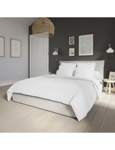 Housse de couette Influence Percale Blanc
