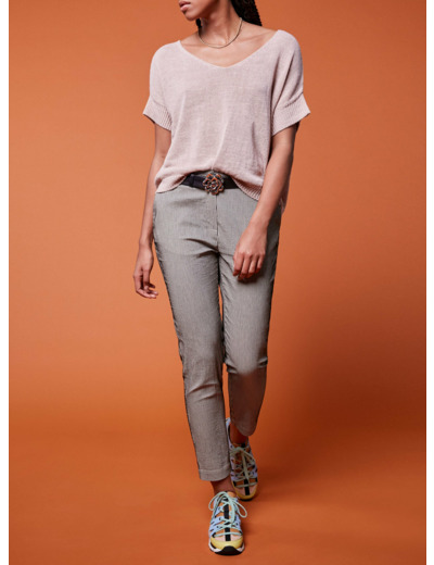 Pantalon rayure noire