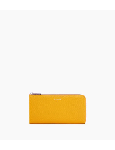 Compagnon zippé Emilie en cuir signature T