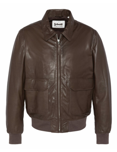 Blouson Casual En Cuir LCPILOTLAMB2 SCHOTT