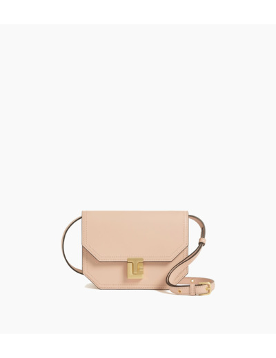 Petit sac bandoulière Rose en cuir lisse