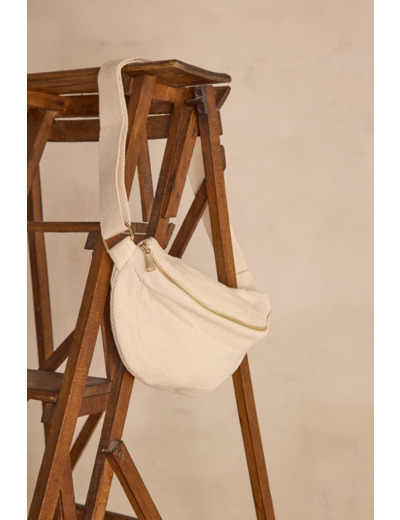 Sac banane GELINA en coton velours