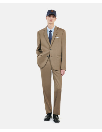 Pantalon De Costume Marron Clair En Laine brown