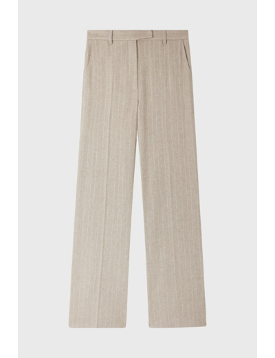 Pantalon large à rayures et sequins - NAYLA