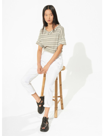 Blouse rayure noire