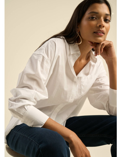 Chemise ample en coton