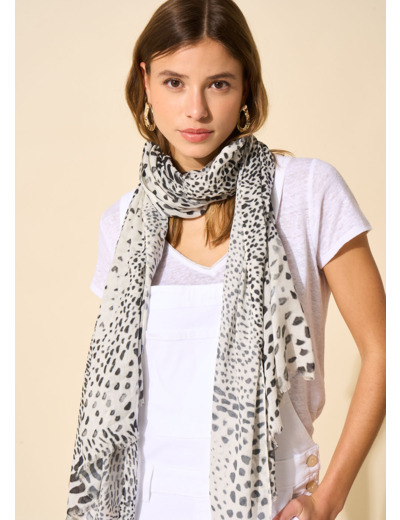 Foulard imprimé animalier