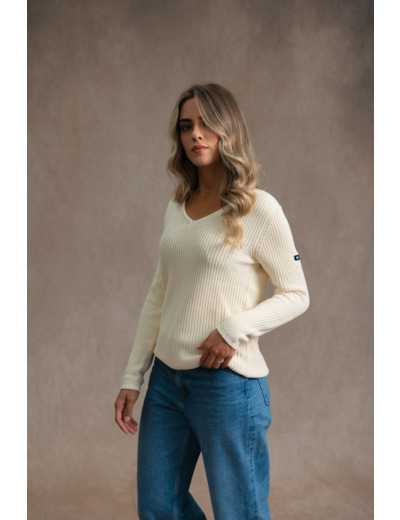 Pull femme en maille Pivoine