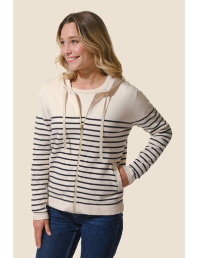 Gilet rayé femme Miranda