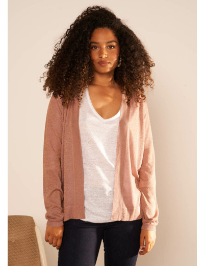 Gilet ouvert mi-long