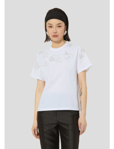 T-Shirt Taramour Blanc en Coton