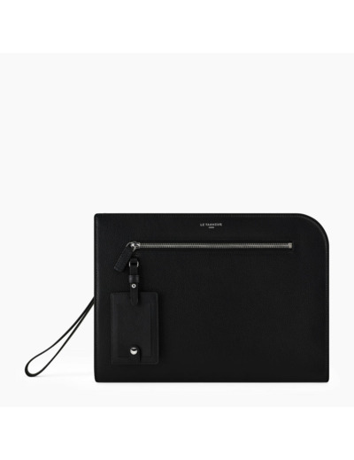 Pochette 13 Emile en cuir grainé