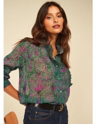 Chemise imprimée à manches longues