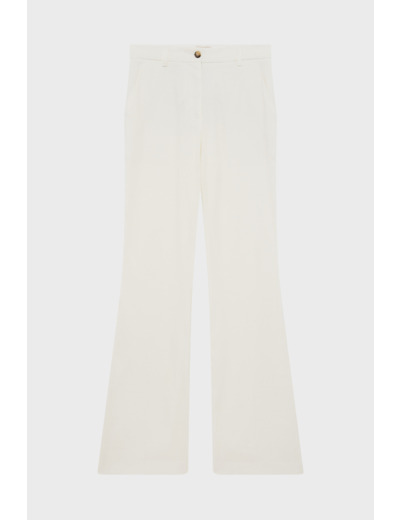 Pantalon de tailleur en lin et coton - LINSAY