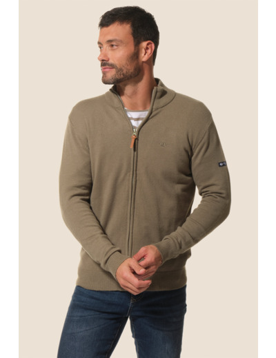 Veste zippée en maille Paul