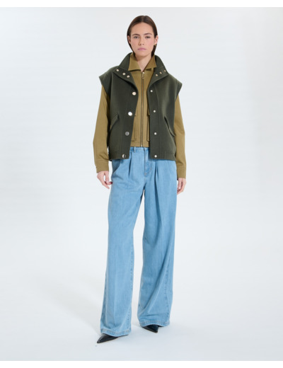 Veste sans manches kaki