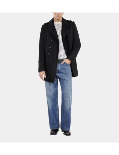 Caban Style Officier Noir black