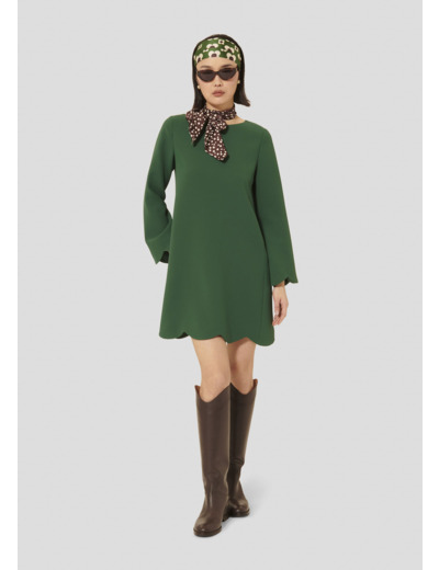 Robe Ruoda Vert en Polyester