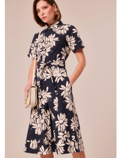 Robe Retronie Nocturne en Coton
