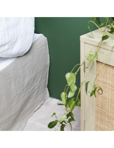 Cache sommier en gaze de coton | Tradition des Vosges