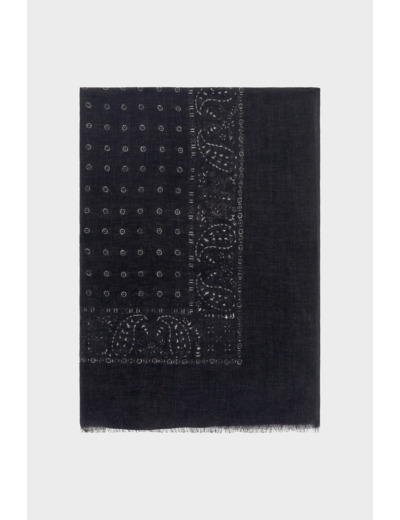 Foulard imprimé en lin - OMISHA