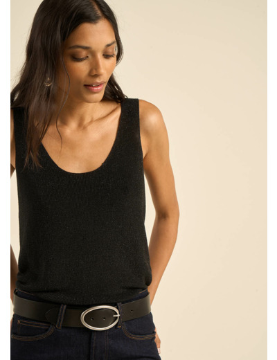 Débardeur scintillant en maille