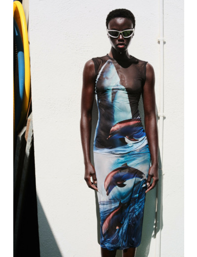 Robe Sans Manches En Maille – Femme