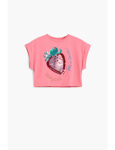 T-Shirt À Manches Courtes En Maille – Fille