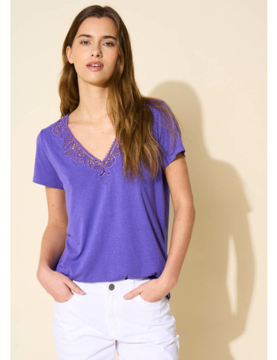 Tee-shirt avec détails brodés