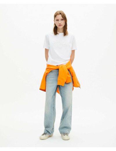 T-Shirt Manches Courtes Avec Broderie white