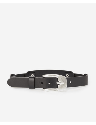 Ceinture Taille Haute En Cuir black