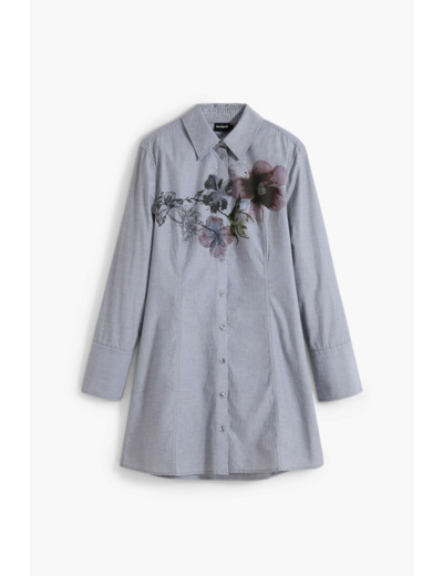 Robe À Manches Longues En Tissu – Femme