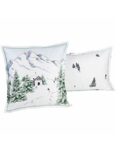 Taie d'oreiller Gérardmer | Satin de coton | Tradition des Vosges