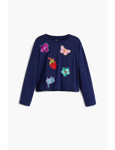 T-Shirt À Manches Longues En Maille – Fille